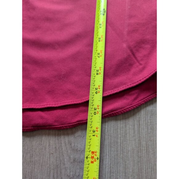 L.L. Bean Mens Wrinkle-Resistant XL Regular Button-Up Shirt Red 100% Cotton - Picture 5 of 6